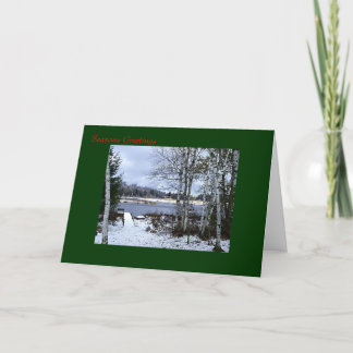 De winter in Wisconsin Feestdagen Kaart