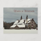 De winter in Wisconsin Feestdagenkaart (Voorkant)
