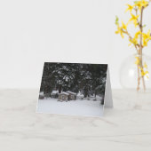 De winter in Woodway Kaart (Gele Bloem)