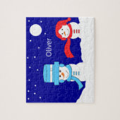 De winter is behoorlijk sneeuwachtig: legpuzzel (Verticaal)