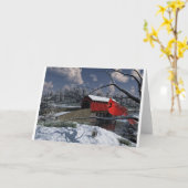 De winter is benieuwd kaart (Gele Bloem)