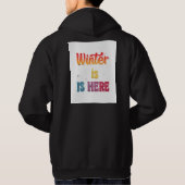 "De winter is hier": Hoodie (Achterkant)
