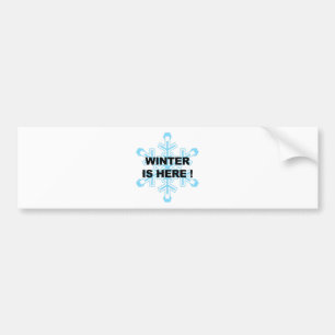 De winter is hier! Liberal Snowflake Bumpersticker