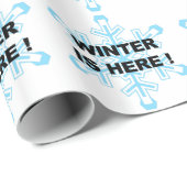 De winter is hier! Liberal Snowflake Cadeaupapier (Rol Hoek)