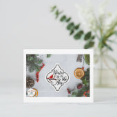 De winter is in de lucht... briefkaart (Staand voorkant)