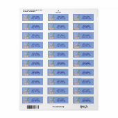 De winter is mooi etiket (Full Sheet)