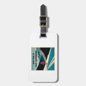 De winter is om te rennen bagagelabel (Voorkant verticaal)