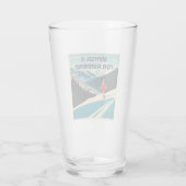 De winter is om te rennen glas (Achterkant)