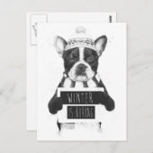 De winter is saai briefkaart (Voorkant / Achterkant)