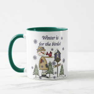De winter is voor de vogels mok