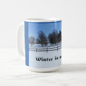 De winter is zo koel - mok (Voorkant links)