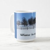 De winter is zo koel - mok (Voorkant links)