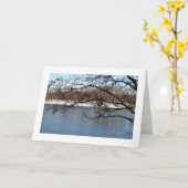 De winter kaart (Gele Bloem)