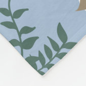 De winter kalmeert de deken in lichtblauw, met vog (Hoek)