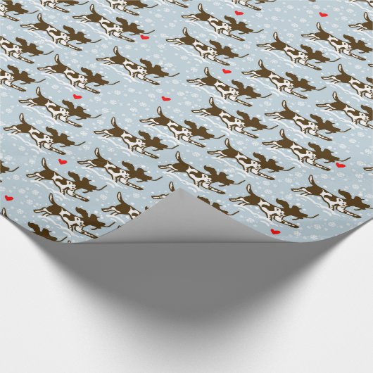 De winter komt eraan cadeaupapier (Hoek)