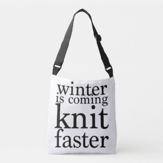 De winter komt eraan, Knit Faster! Crossbody Tas