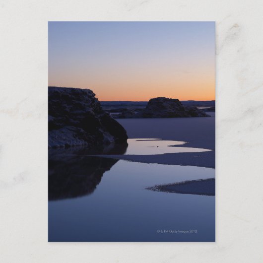 De winter, Meer Myvatn, IJsland Briefkaart (Voorkant)