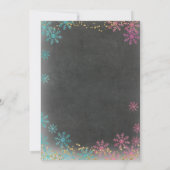 De winter of het geslacht onthult uitnodiging (Achterkant)