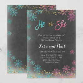 De winter of het geslacht onthult uitnodiging