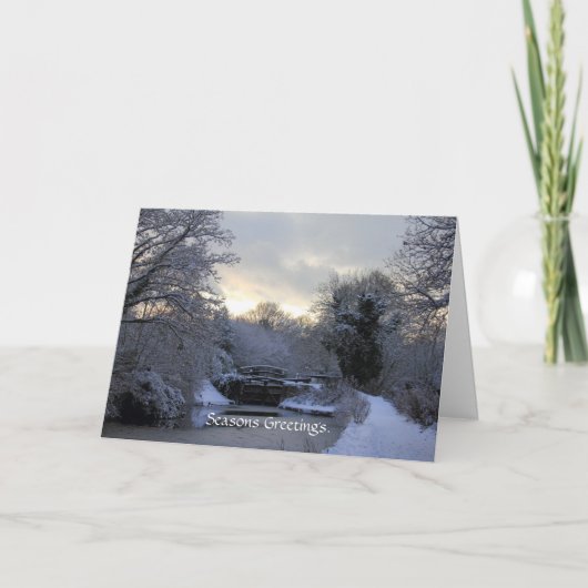 De winter op de Kaart van het Kanaal Basingstoke (Voorkant)