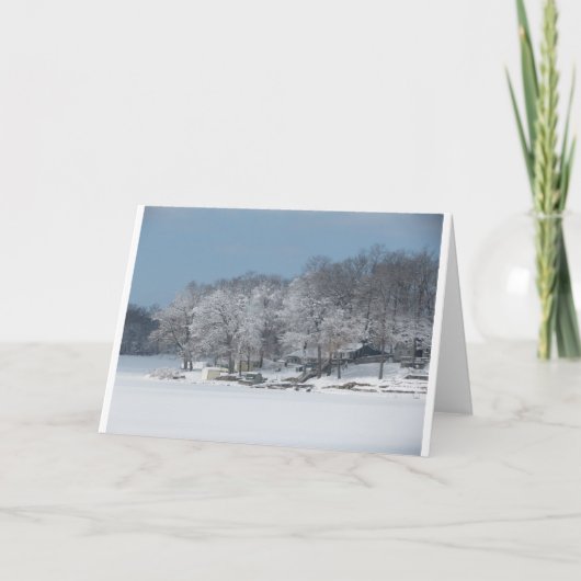De winter op het Meer van de Pijnboom #3 Kaart (Voorkant)