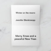 De winter op legt vast feestdagen kaart (Binnen)