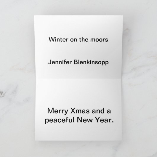 De winter op legt vast feestdagen kaart (Binnen)