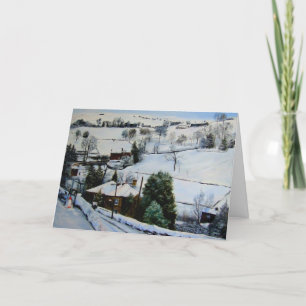 De winter op legt vast feestdagen kaart