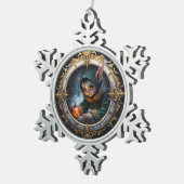 De Winter Sleutelbewaarder & De Onwillige Versieri Tin Sneeuwvlok Ornament (Rechts)