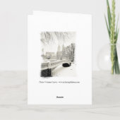 De Winter van de Stad van New York - Kerstmis Feestdagen Kaart (Achterkant)