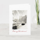 De Winter van de Stad van New York - Kerstmis Feestdagen Kaart (Voorkant)