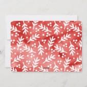 De Winter van de waterverf Feestdagenkaart (Achterkant)