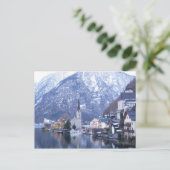 De WINTER VAN het Briefkaart van HALLSTATT (Staand voorkant)
