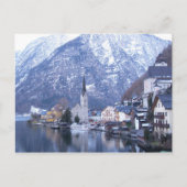 De WINTER VAN het Briefkaart van HALLSTATT (Voorkant)