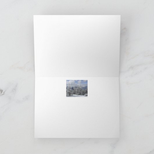 De Winter van Tahoe van het meer Feestdagen Kaart (Binnen)