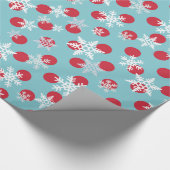 De winter vieren de feestdag cadeaupapier (Hoek)