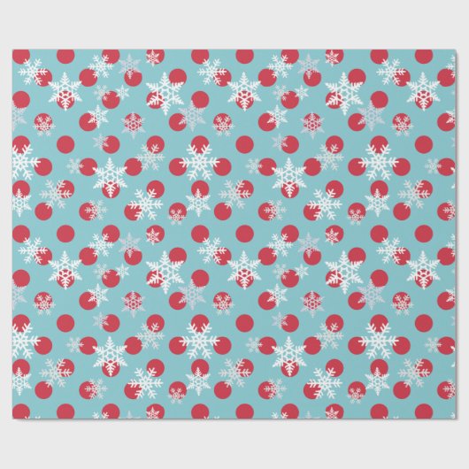 De winter vieren de feestdag cadeaupapier (Vlak)