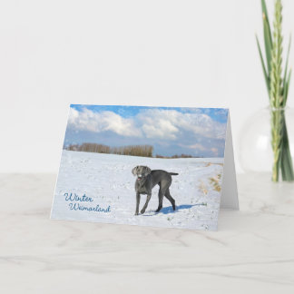 De winter Weimarland Feestdagen Kaart