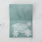 De winter wenst Douane Feestdagen Kaart (Binnen)