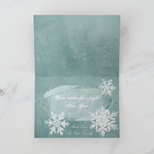 De winter wenst Douane Feestdagen Kaart (Binnen)