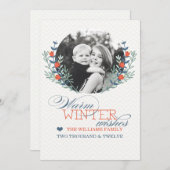 De winter wenst Kaart (de Beste Toekenning Van (Voorkant / Achterkant)