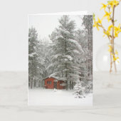 De winter wierp Kaart af (Gele Bloem)