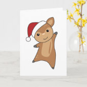 De winterdieren van de feestdag kaart (Gele Bloem)