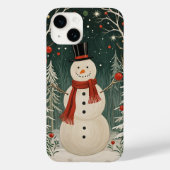 De winterdroom van de sneeuwman Case-Mate iPhone case (Achterkant)