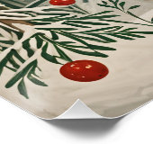 De winterdroom van de sneeuwman perfect poster (Hoek)