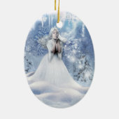 De wintergeest keramisch ornament (Achterkant)