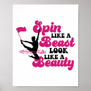 De winterkleerganger als een beest ziet eruit als  poster