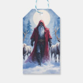 De Winterkoning Komt.  Cadeaulabel (Achterkant)