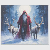 De Winterkoning Komt.  Cadeaupapier (Vlak)