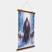 De Winterkoning Komt.  Hangend Wandkleed (Gebogen)